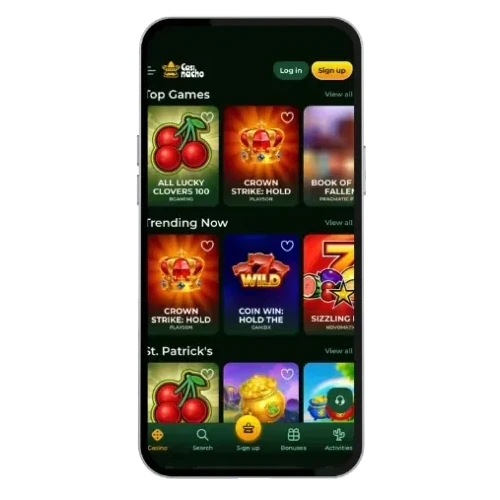 Casinacho App auf dem Smartphone